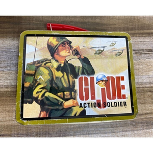 Vintage 1997 GI JOE Action Soldier TIN LUNCH BOX Collectible‎ Item